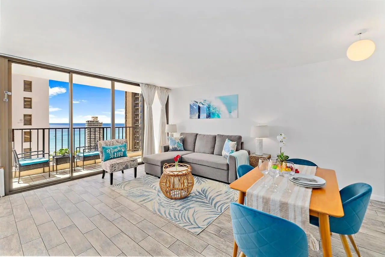 1Br With Great Ocean Views, 1 Block To Waikiki Beach Honolulu